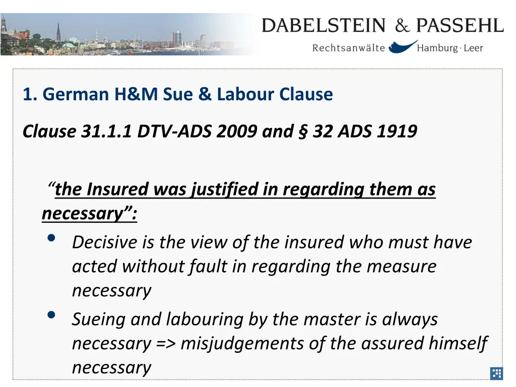 1 german h m sue labour clause 2