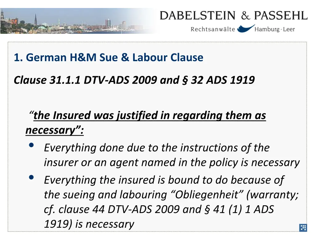 1 german h m sue labour clause 3