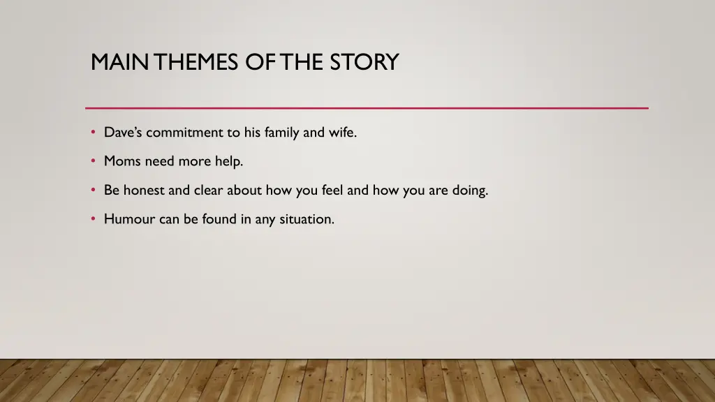 main themes of the story