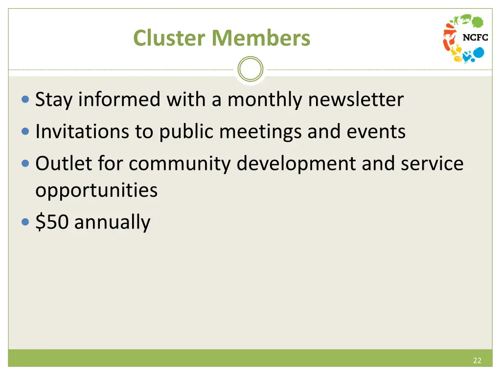 cluster members