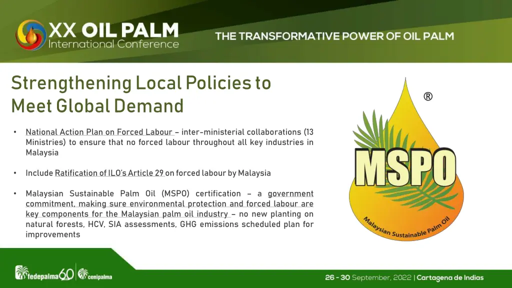 strengthening local policies to meet global demand