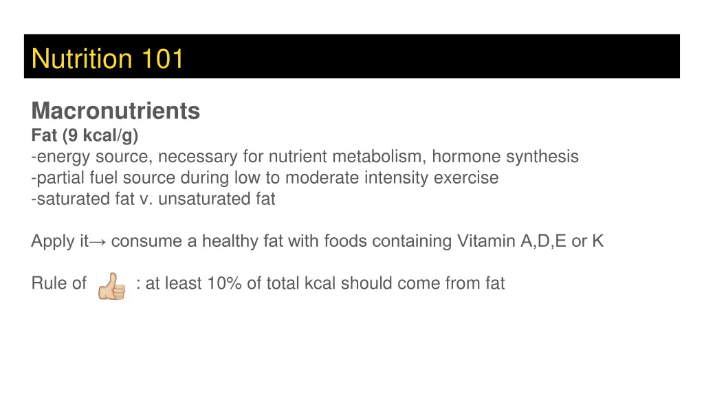 nutrition 101 2