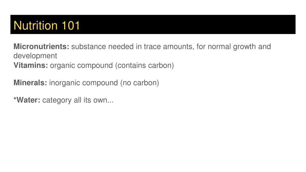 nutrition 101 3