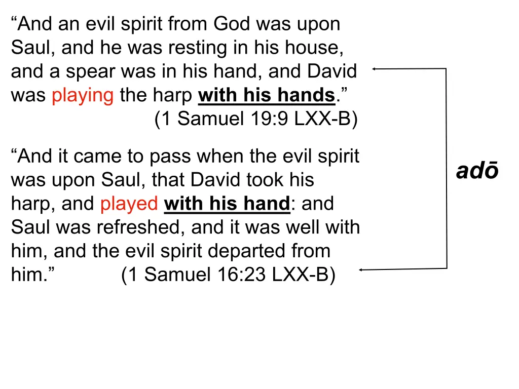 and an evil spirit from god was upon saul