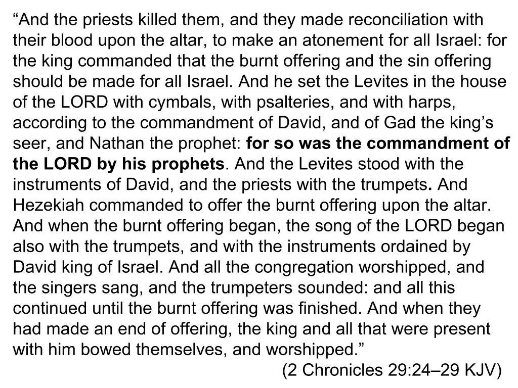 and the priests killed them and they made