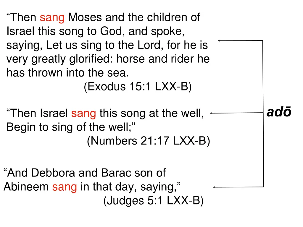 then sang moses and the children of israel this