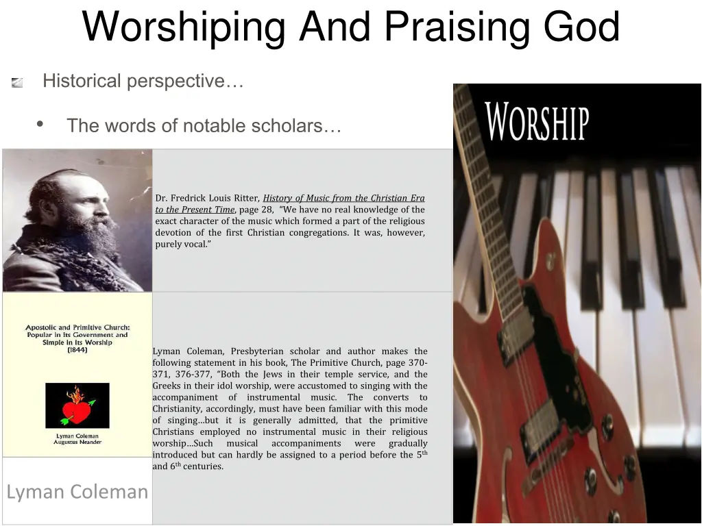 worshiping and praising god