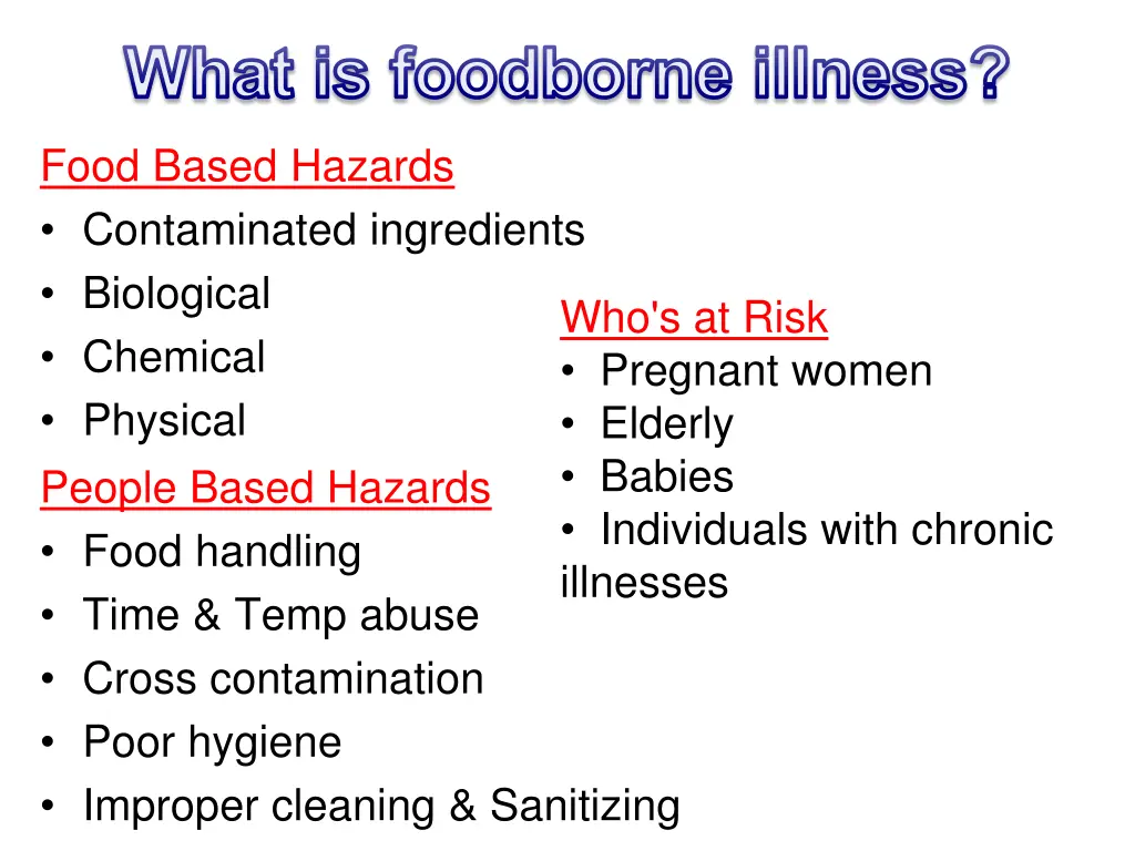 what is foodborne illness 1