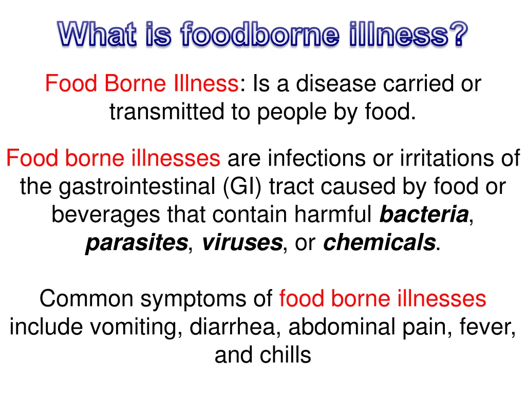 what is foodborne illness