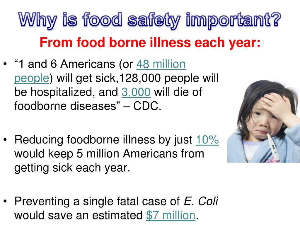 why is food safety important from food borne