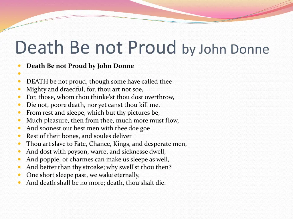 death be not proud by john donne