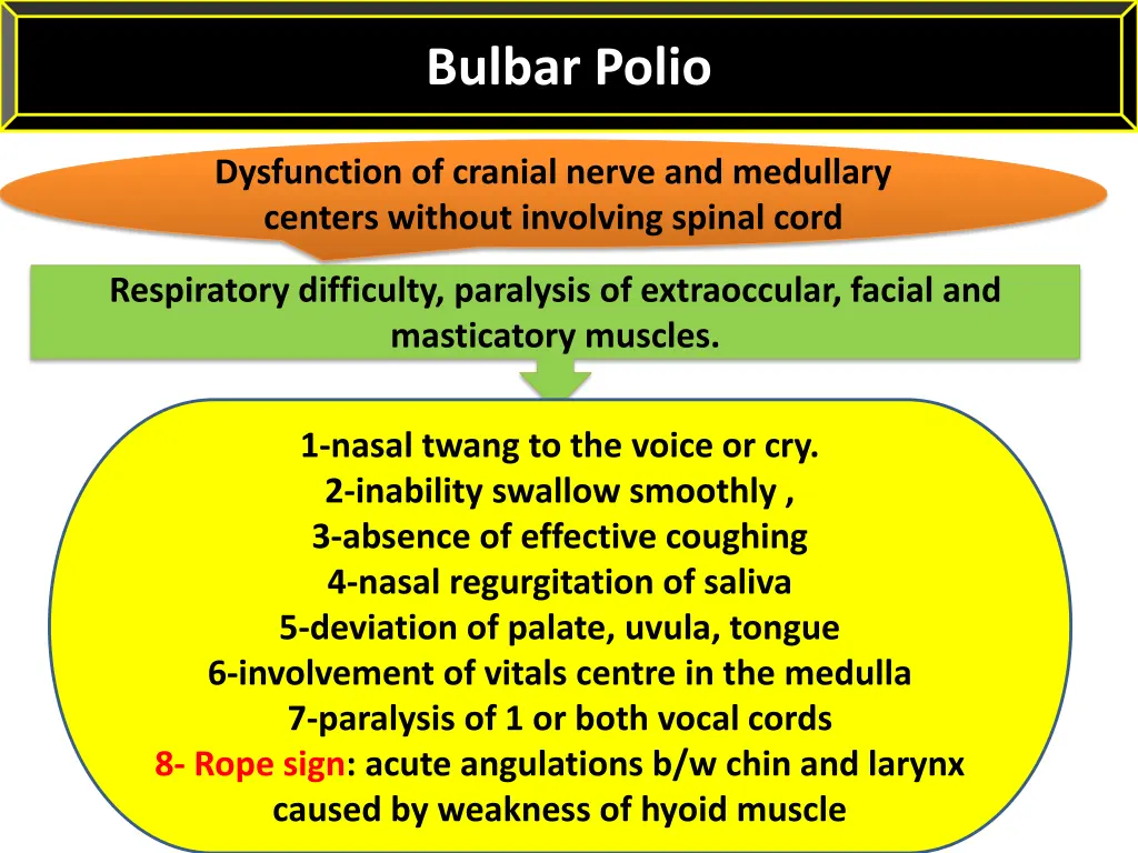 bulbar polio