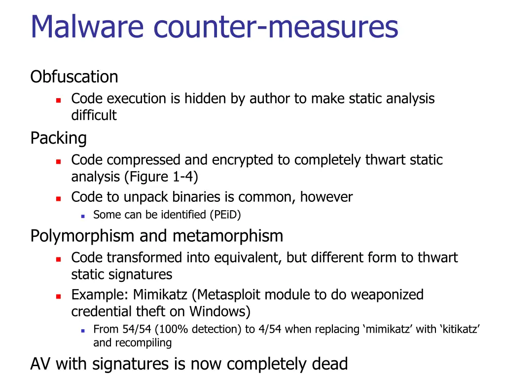 malware counter measures