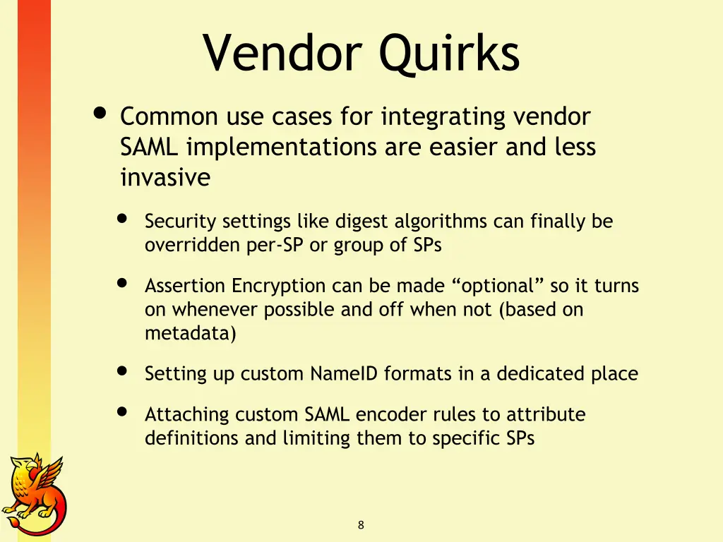 vendor quirks common use cases for integrating