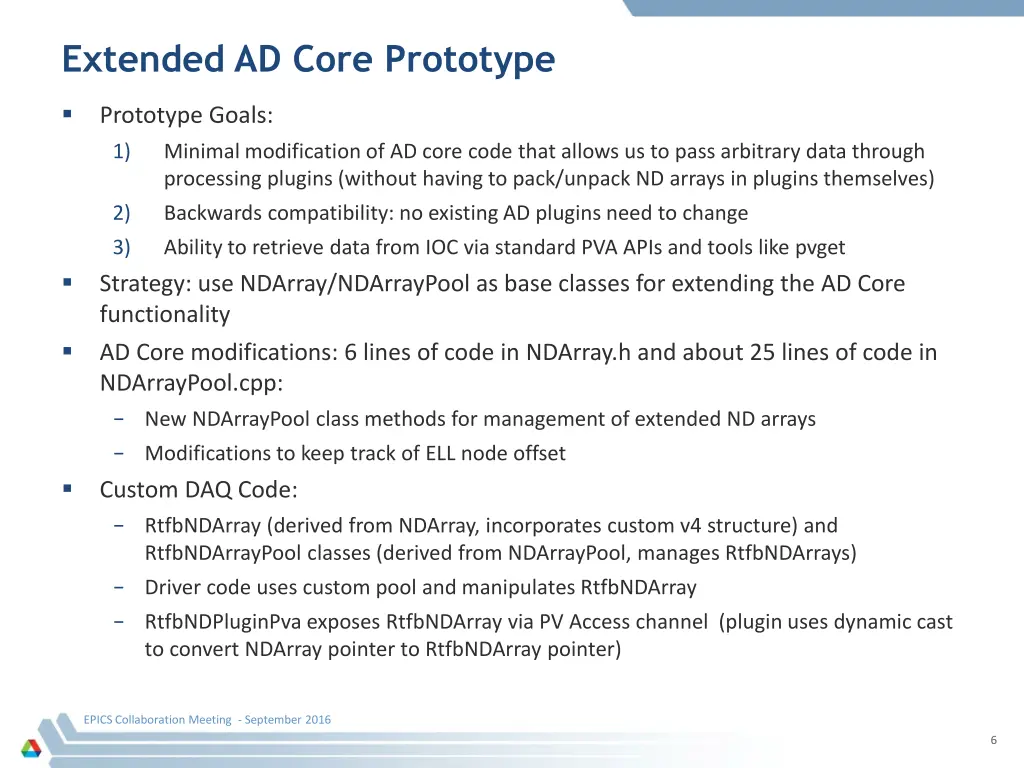 extended ad core prototype