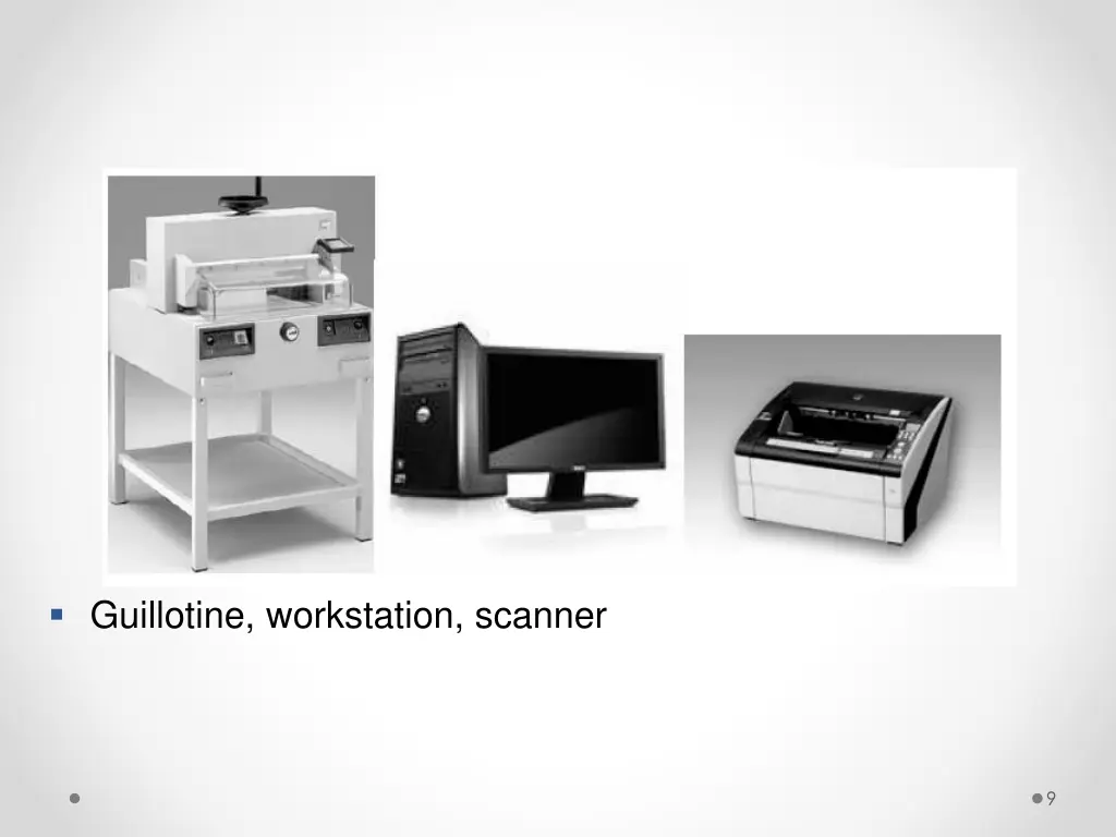 guillotine workstation scanner