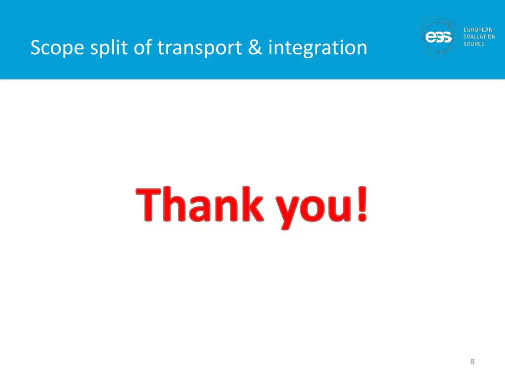 scope split of transport integration 2