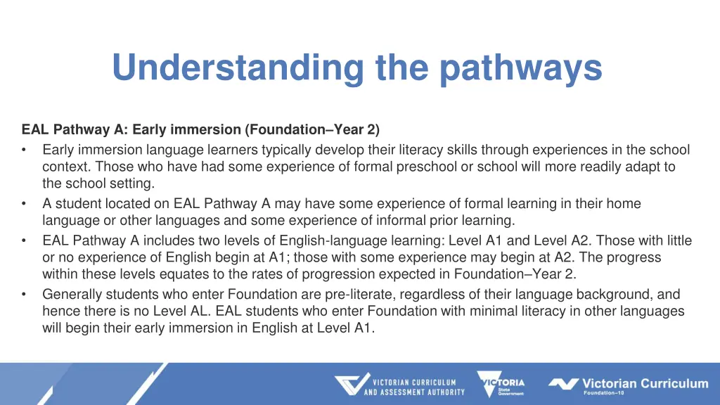 understanding the pathways