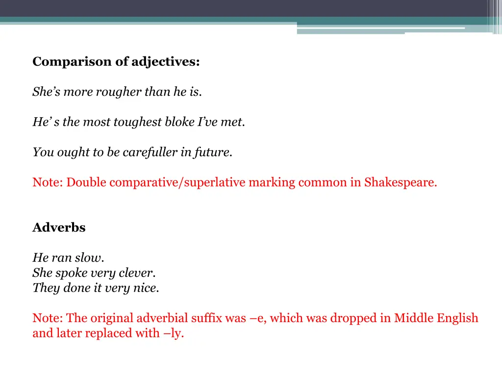 comparison of adjectives