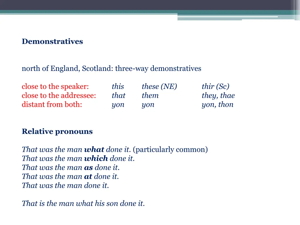 demonstratives