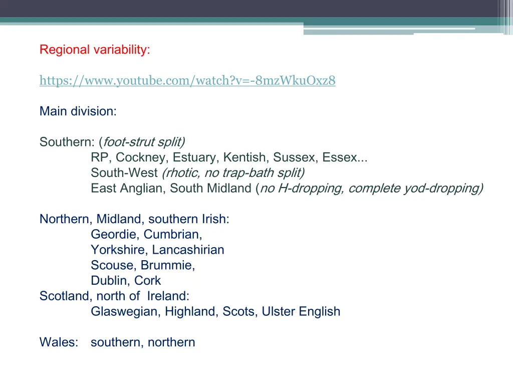 regional variability