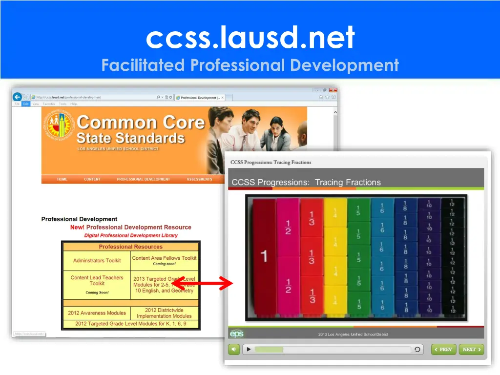 ccss lausd net facilitated professional