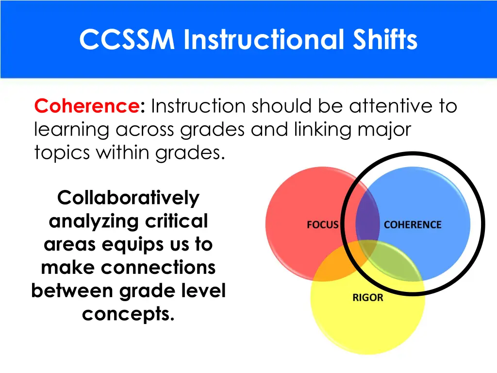 ccssm instructional shifts 1