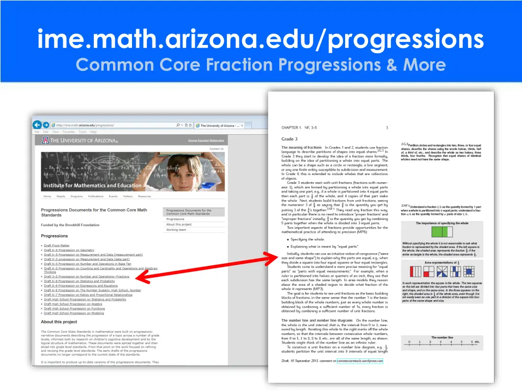 ime math arizona edu progressions common core