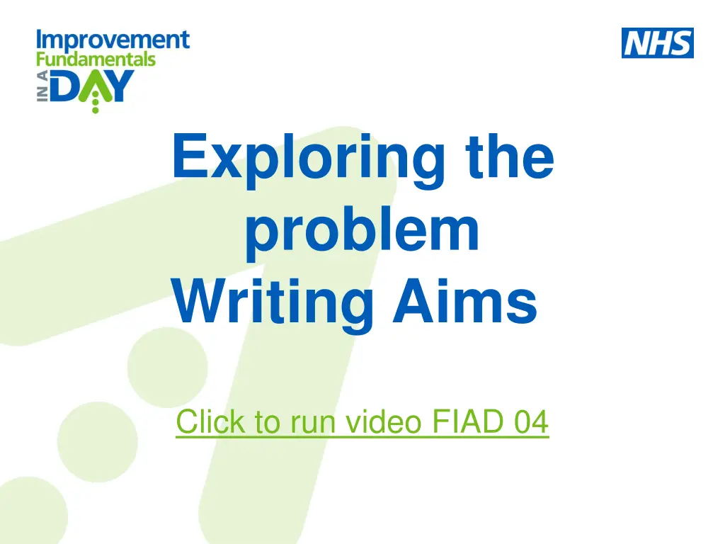 exploring the problem writing aims