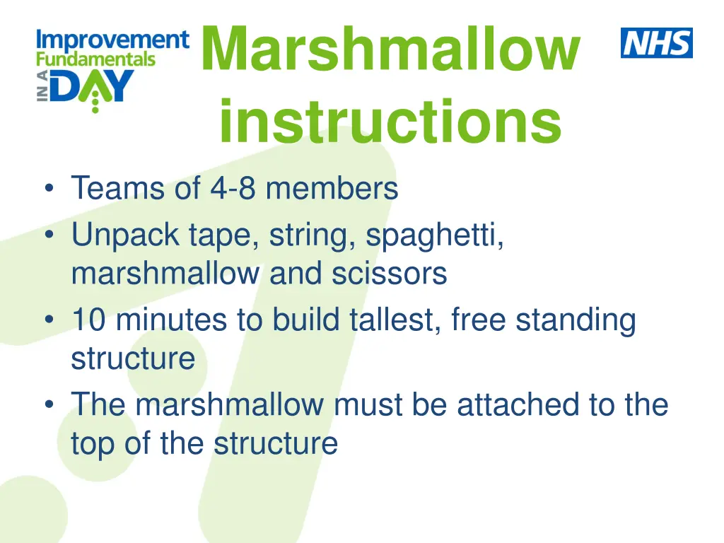 marshmallow instructions teams of 4 8 members