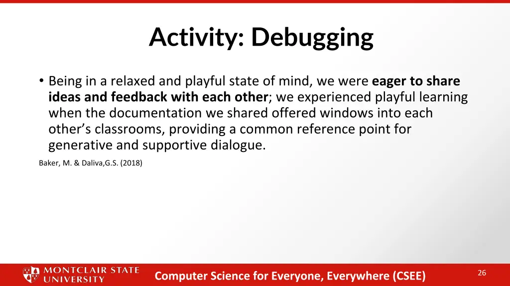 activity debugging 1