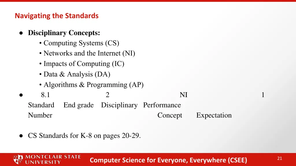 navigating the standards 1