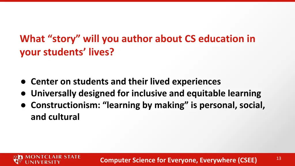 what story will you author about cs education