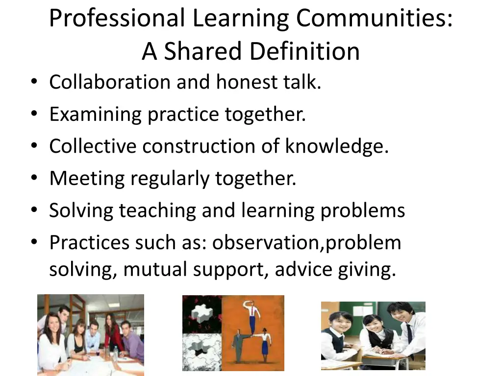 professional learning communities a shared