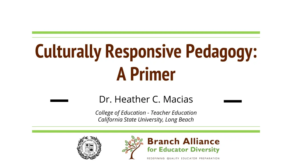 culturally responsive pedagogy a primer