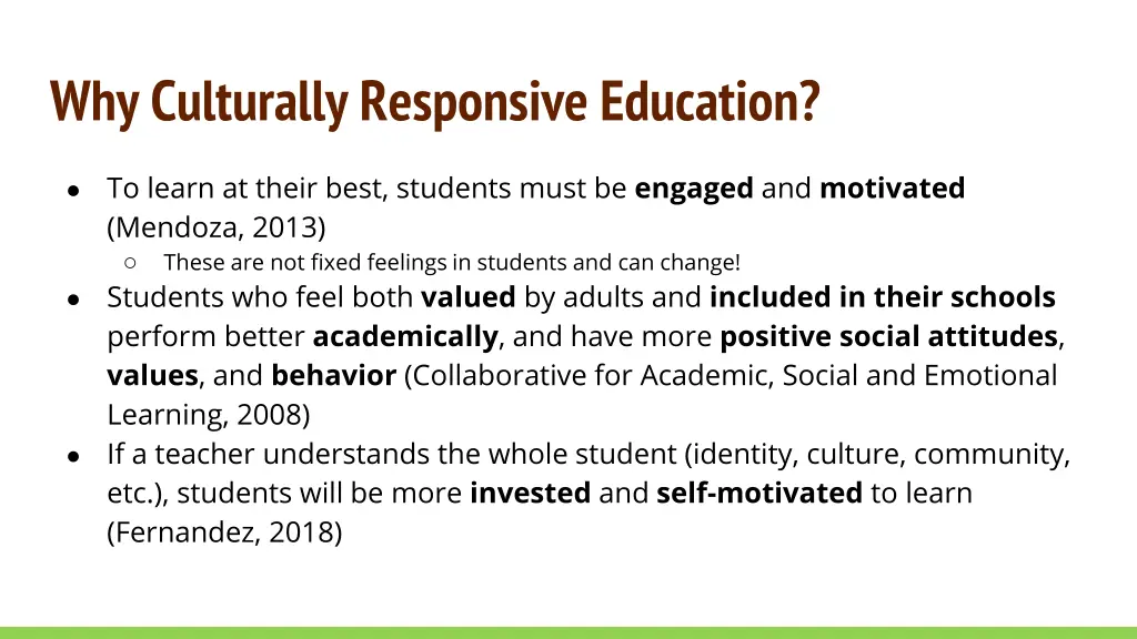 why culturally responsive education