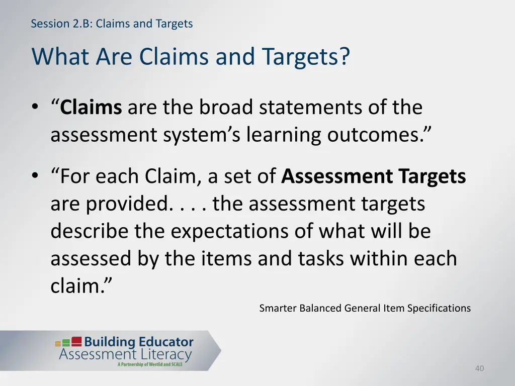 session 2 b claims and targets 2