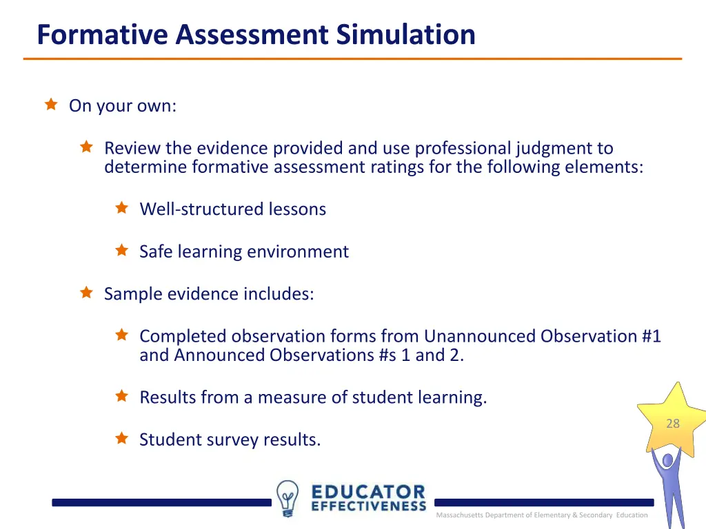 formative assessment simulation