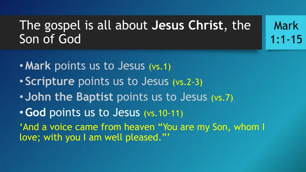 the gospel is all about jesus christ 6