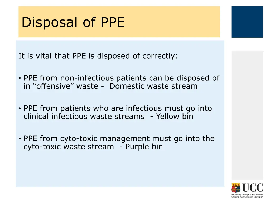 disposal of ppe