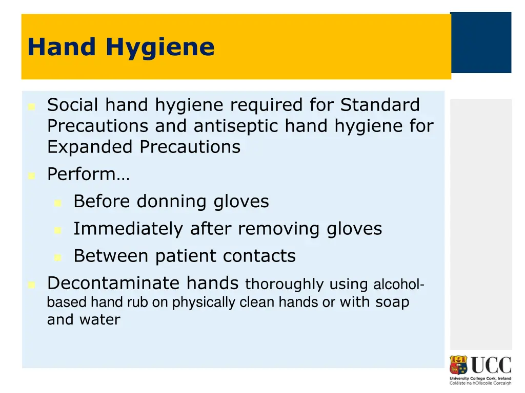 hand hygiene