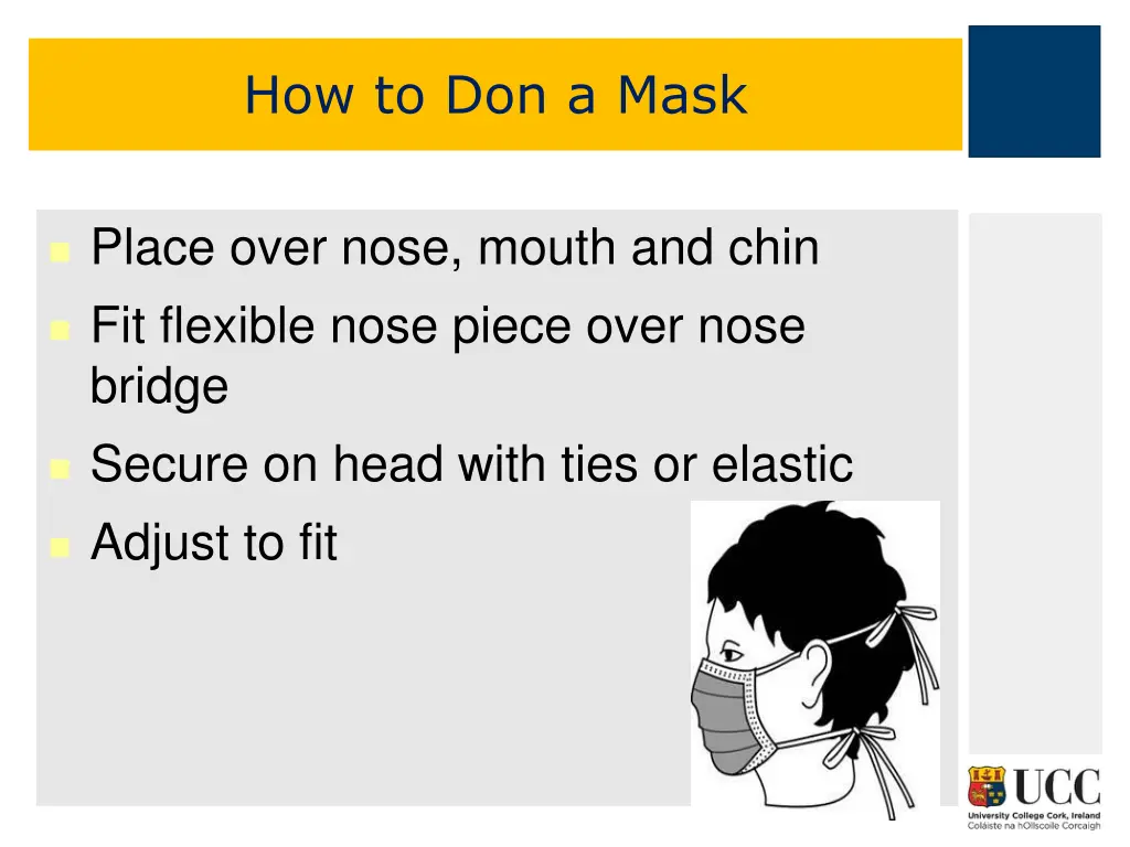 how to don a mask