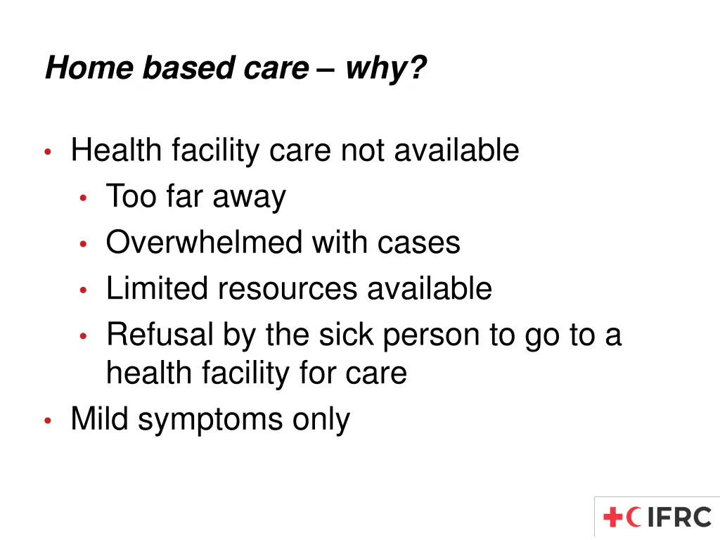 home based care why