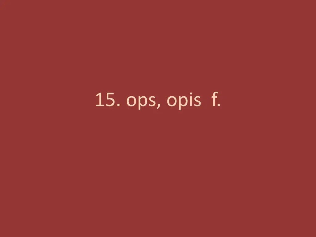 15 ops opis f