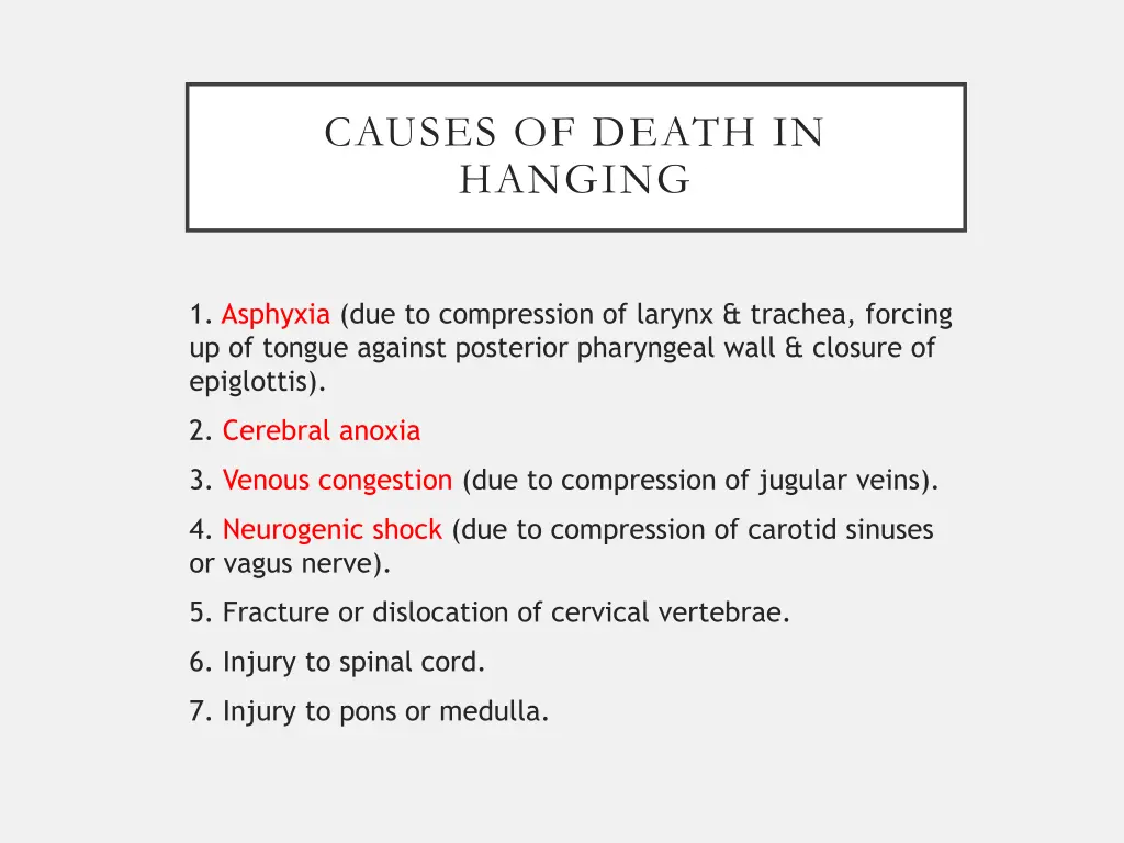 causes of death in hanging