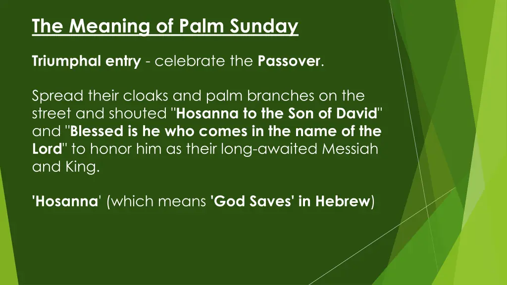 the meaning of palm sunday 1