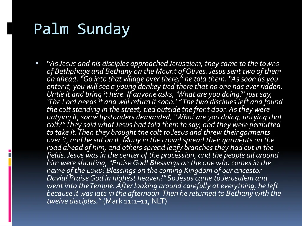 palm sunday