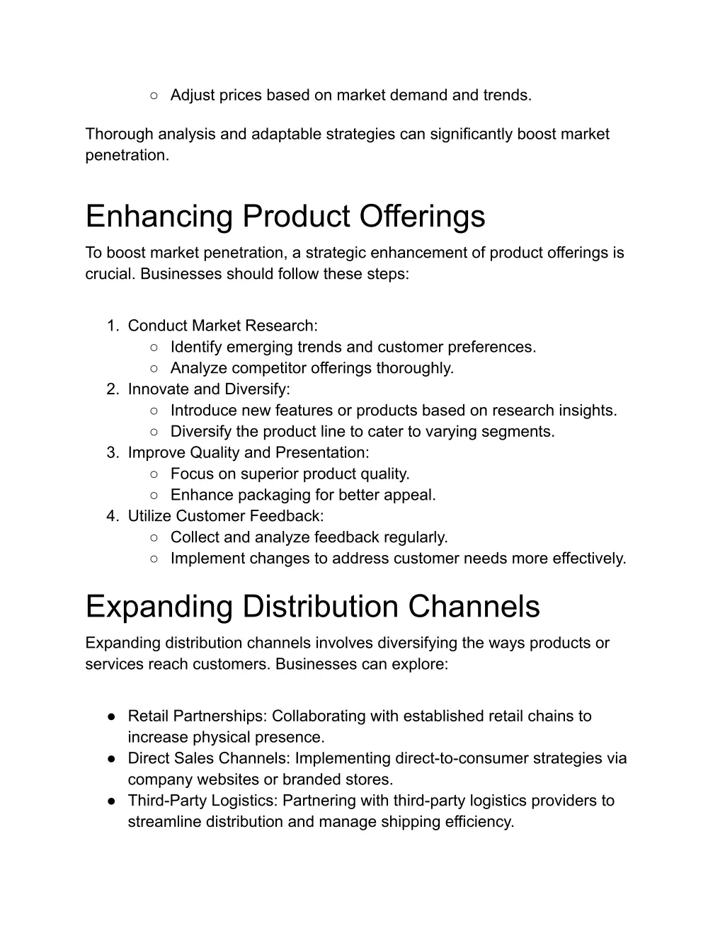 adjust prices based on market demand and trends