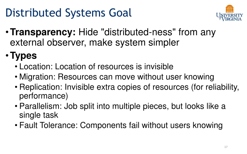 distributed systems goal