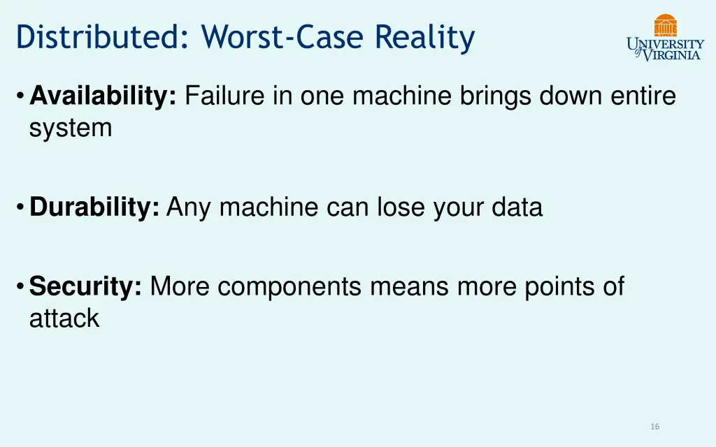 distributed worst case reality